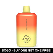 FUME Recharge by Qrjoy Disposable Vape in Apple Watermelon flavor, featuring an ombré color design. BOGO - Buy One Get One Free promotion.